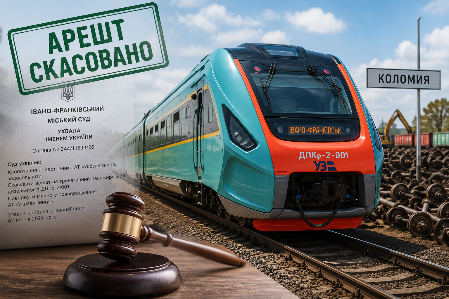 Укрзалізниці повернули арештований дизель-поїзд, який прийняли за металобрухт